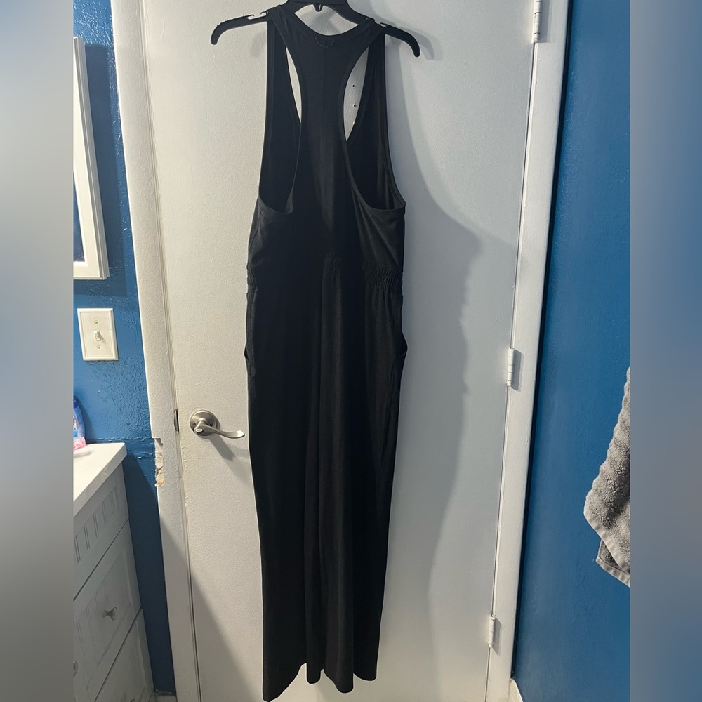 FLX - Travel/Leisure - sleeveless - wide leg, black jumpsuit- L - Picture 6 of 9